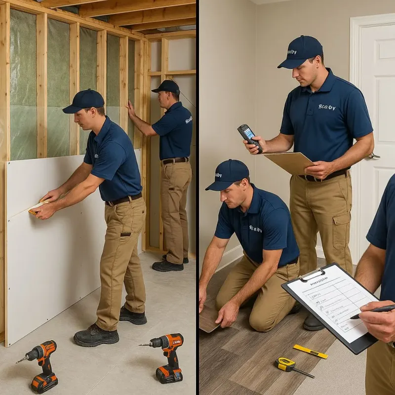 Repairs and Reconstruction process in Marshall, WI